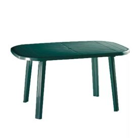 Set de mobilier de grădină Santorini pentru 4 persoane, cu masă verde, 4 scaune Palermo verde