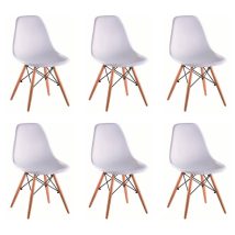 Modern szék DIDIER bükk + fehér 6 db