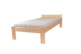   Cadru pat din pin lacuit Bucsim cu rama pat 90x200, cu saltea Adormo Smart II NOU 15 cm