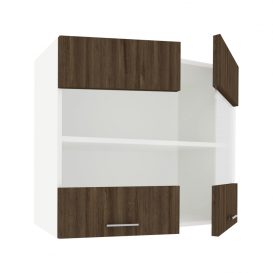 Dulap de bucătărie superioară cu 2 uși Benita Bronz Stejar-alb 80x30x60 cm