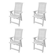 Osnat összecsukható kerti szék Fehér - 4db