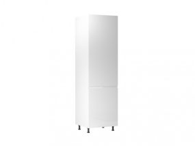   Dulap de bucătărie Aspen D60ZL pentru instalarea frigiderului stânga alb lucios
