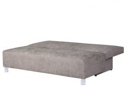 Canapea functie de pat Marebello 02 cu suport lenjerie de pat, Alun - crem