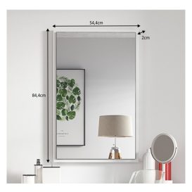 Oglinda pentru toaleta moderna, VIOLETA, alba