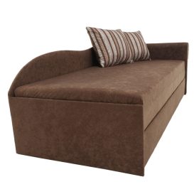 Canapea cu functie de pat, maro/perna cu model varianta dreapta, AGA D